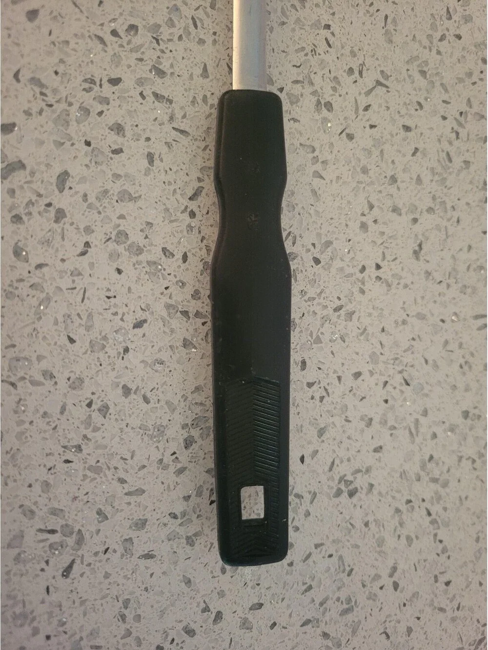 Vintage EKCO Black Plastic Handle Metal Slotted Turner Spatula Kitchen Utensil